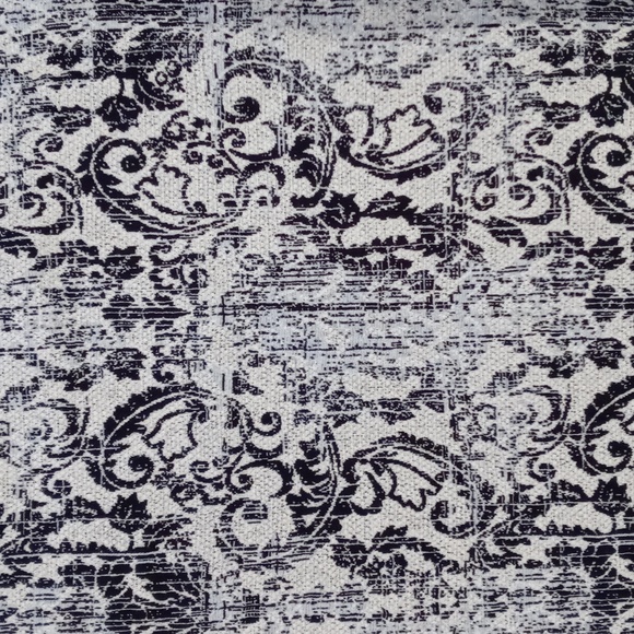 🆕️ 💙HTF Clara Sunwoo💙 - Blue/Gray Scroll Filigree Open Front Cardigan Jacket - Picture 6 of 15